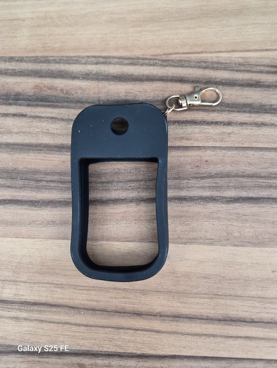 Other - Silicone Hand Sanitizer Case with Keychain Clip, Black, NWOB